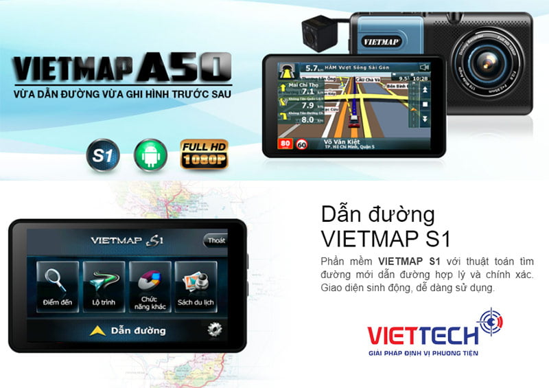 chức năng của camera hành trình - Camera dẫn đường ô tô Vietmap A50