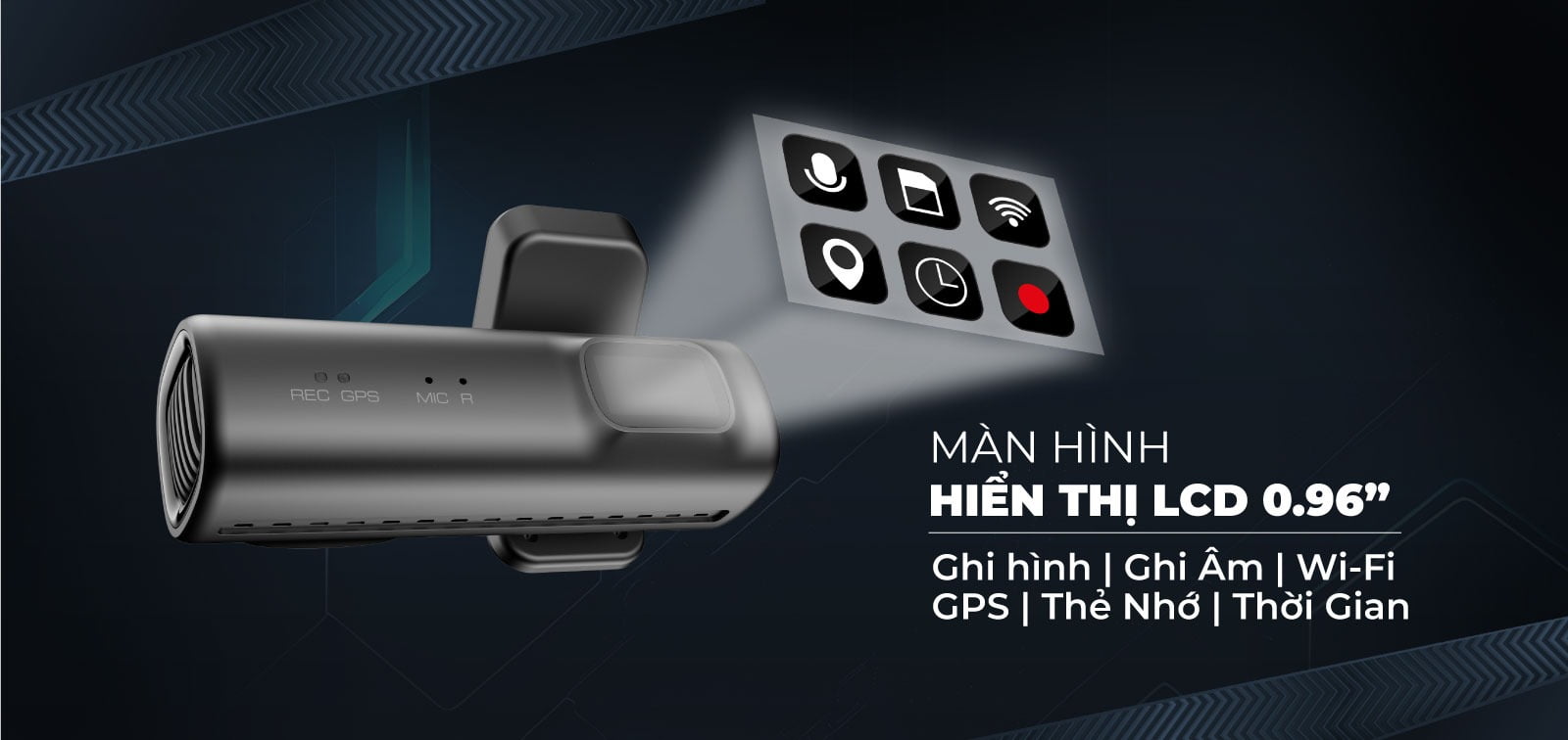 màn hình lcd 0.9inch của vietmap ts 2k lite