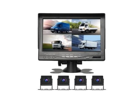 Camera hành trình xe tải GT8 màn hình 7inch kèm 4 mắt camera