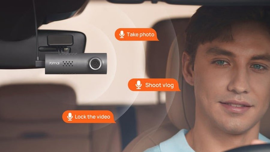 điều khiển camera hành trình xiaomi 70mai m200 bằng giọng nói