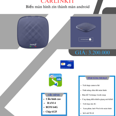 Android Box Carlinkit Tbox Plus QCM6125 Ram 8GB/128GB Chính Hãng