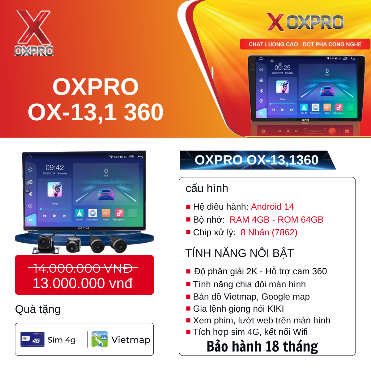 OXPRO OX-13,1 360