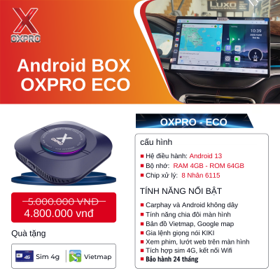 Android Box Ô Tô OXPRO ECO